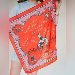 SENDERO NEVER WAS A HORSE WESTERN BANDANA